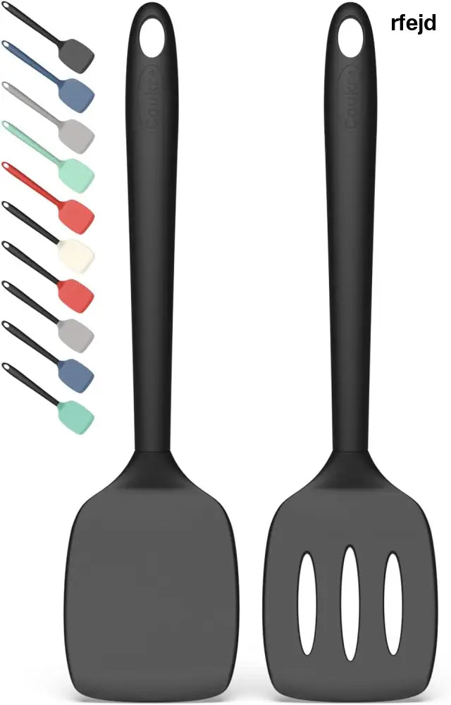 Coukre 2 Pack Silicone Spatula Set – Two Essential Tools for an Uncluttered Kitchen - Spatulas