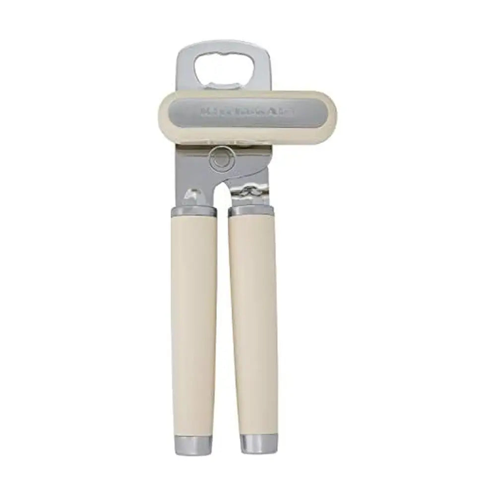 KitchenAid Classic Multifunction Can Opener – Smooth-Edge Cutting Wheel for Safer Weeknight Cooking - Almond Cream