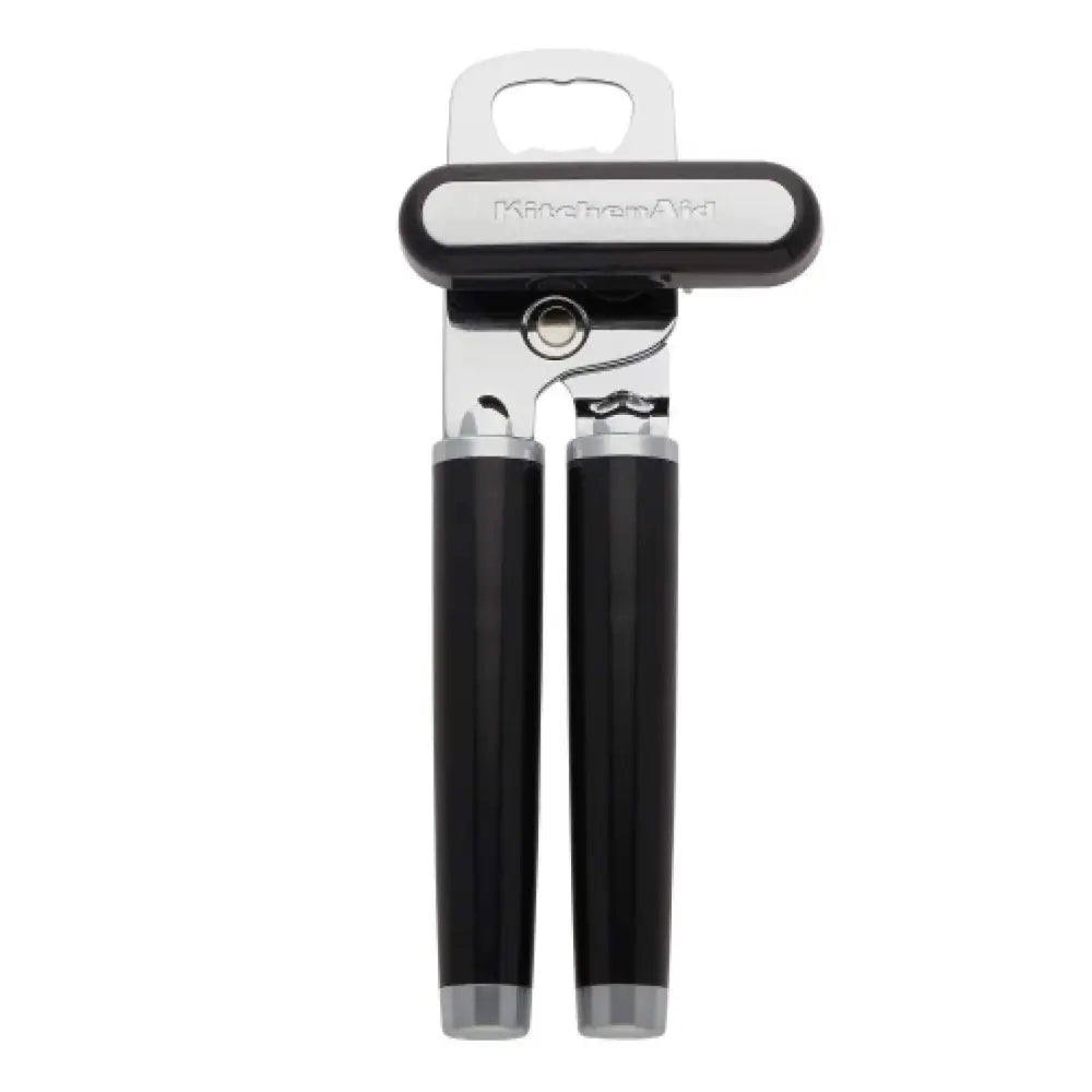 KitchenAid Classic Multifunction Can Opener – Smooth-Edge Cutting Wheel for Safer Weeknight Cooking - Black - 8.34-Inch