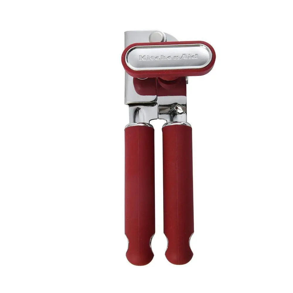 KitchenAid Classic Multifunction Can Opener – Smooth-Edge Cutting Wheel for Safer Weeknight Cooking - Soft Red