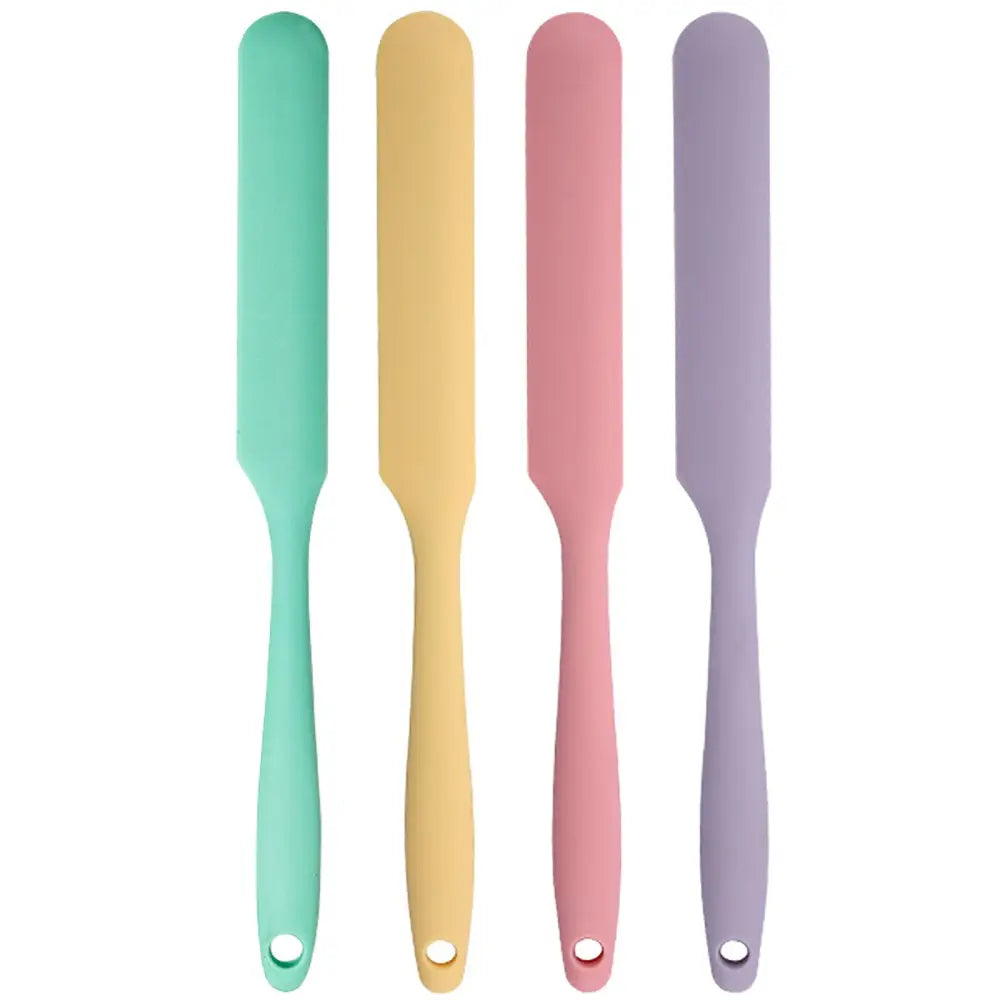 Neutral Silicone Spatula 4 Pack – Intentional Baking Tools for Less Is More Kitchens Stainless Core Scraper - 4