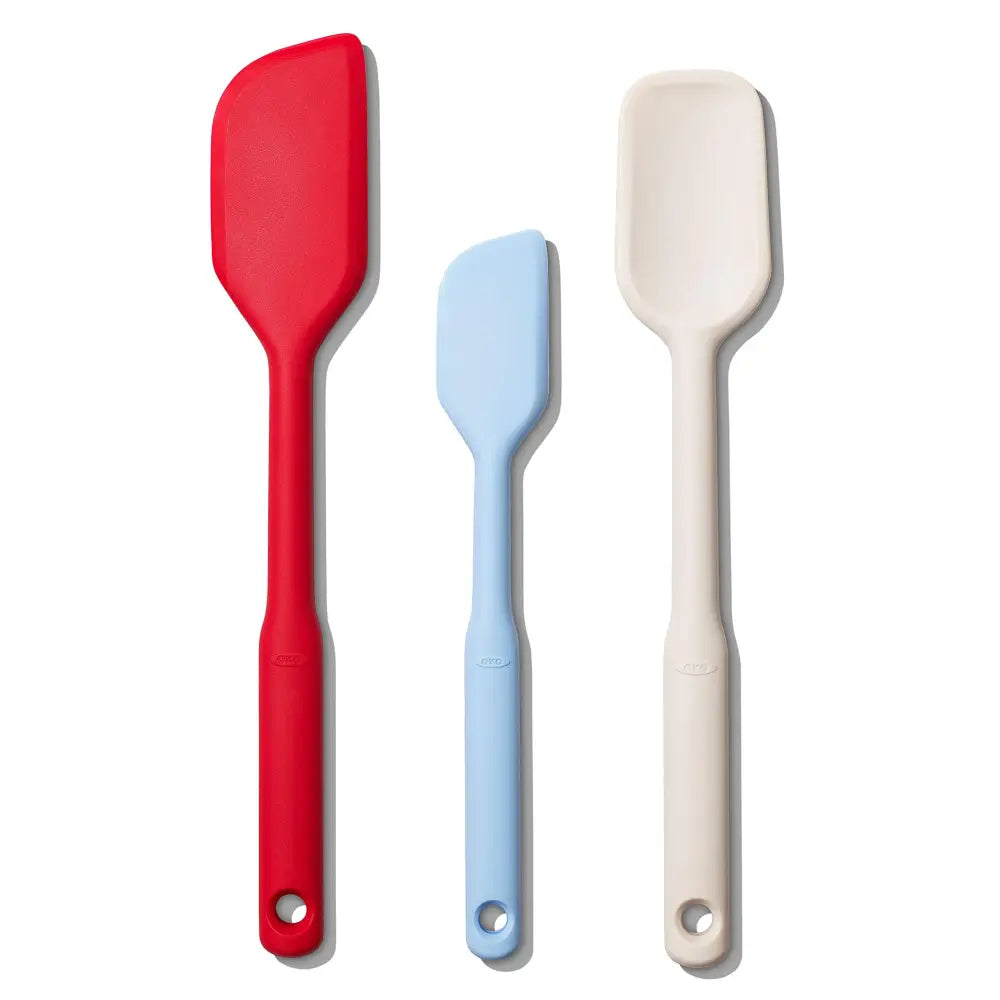 OXO Good Grips Silicone Spatula Trio – Work-Smart Kitchen Set for Faster Meal Prep and Baking Sessions - Spatula Set