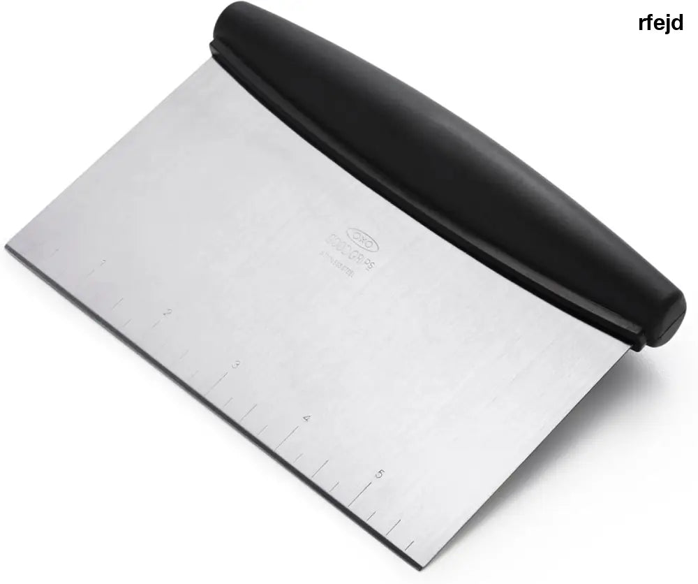 OXO Good Grips Stainless Steel Multi-Purpose Scraper & Chopper – Streamlined Kitchen Tool for Home Cooks Who Meal Prep